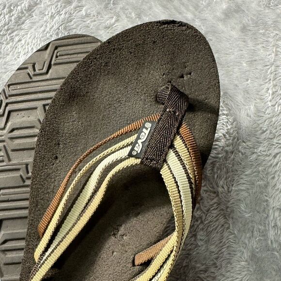 Teva Mush Flip Flops Womens 7 Thong Slip On Sandals Shower Shoes Beach Vacation - Picture 5 of 8